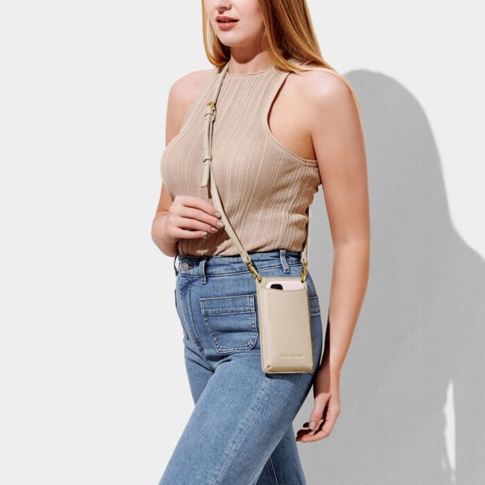 Katie Loxton Bea Crossbody Bag - Light Taupe
